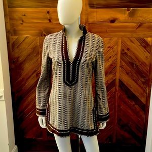 Classic Tory Burch Tunic…brown and cream